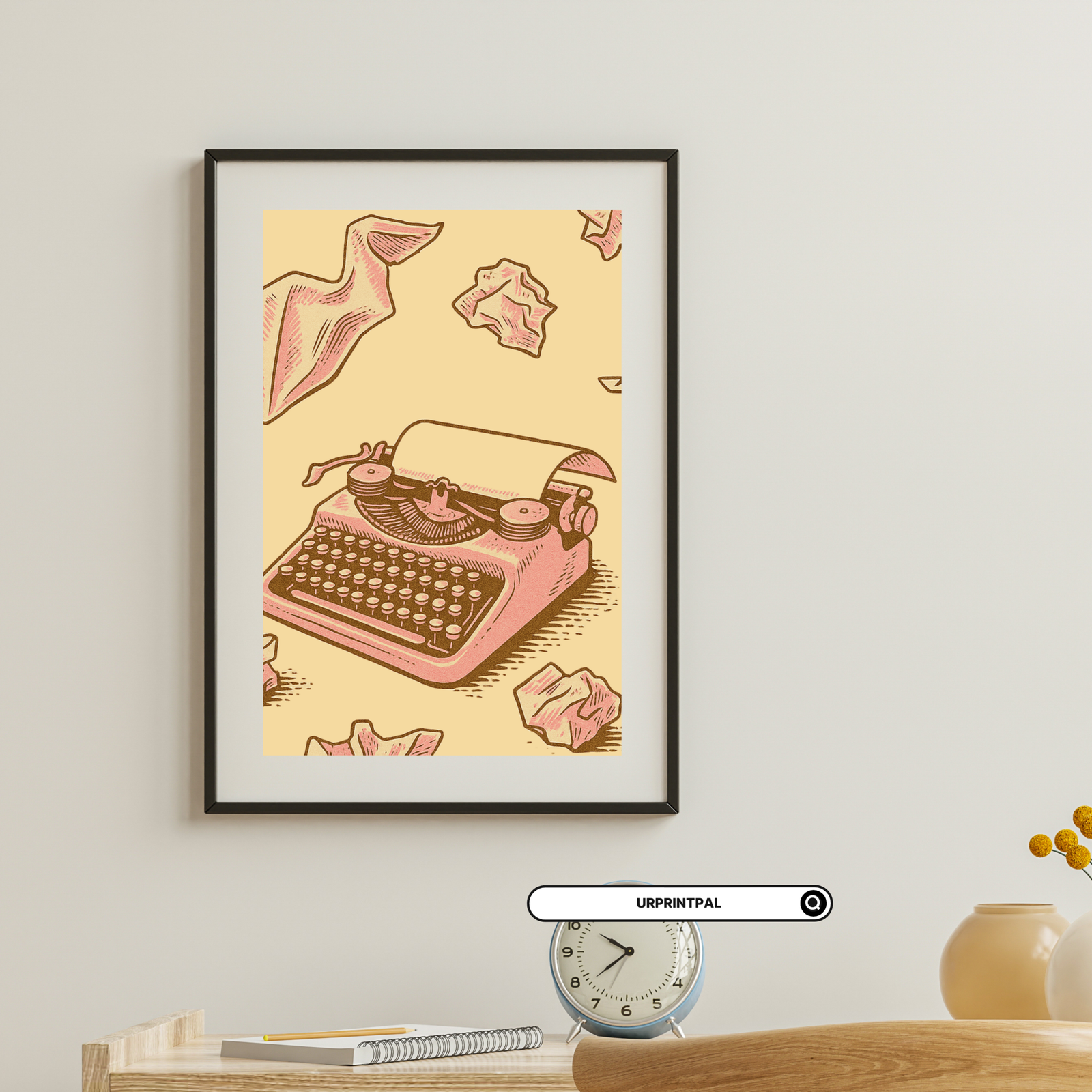 Retro Writer Wall Art Set - Image 7