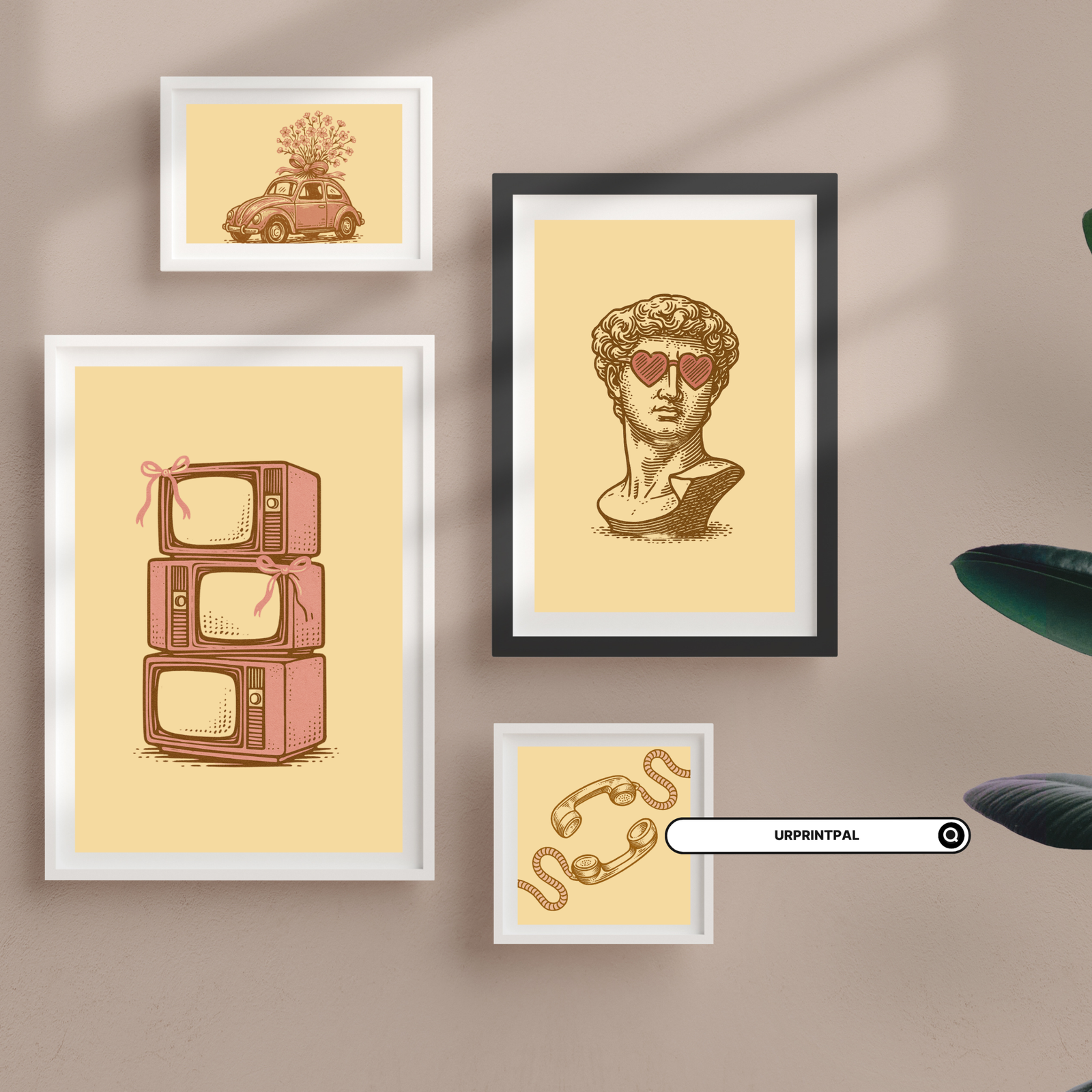 Retro Aesthetic Wall Art Set