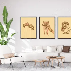 Retro Pop Art Wall Print Set