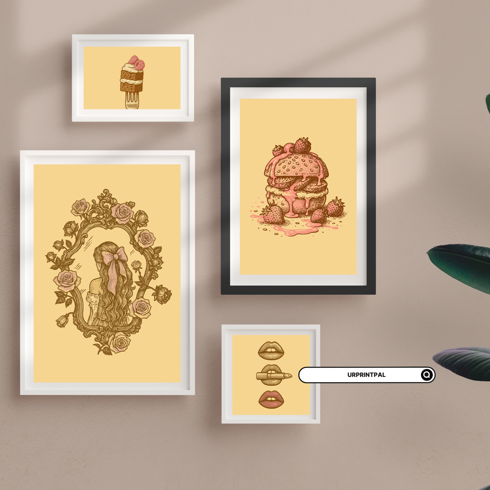 Strawberry Aesthetic Wall Art