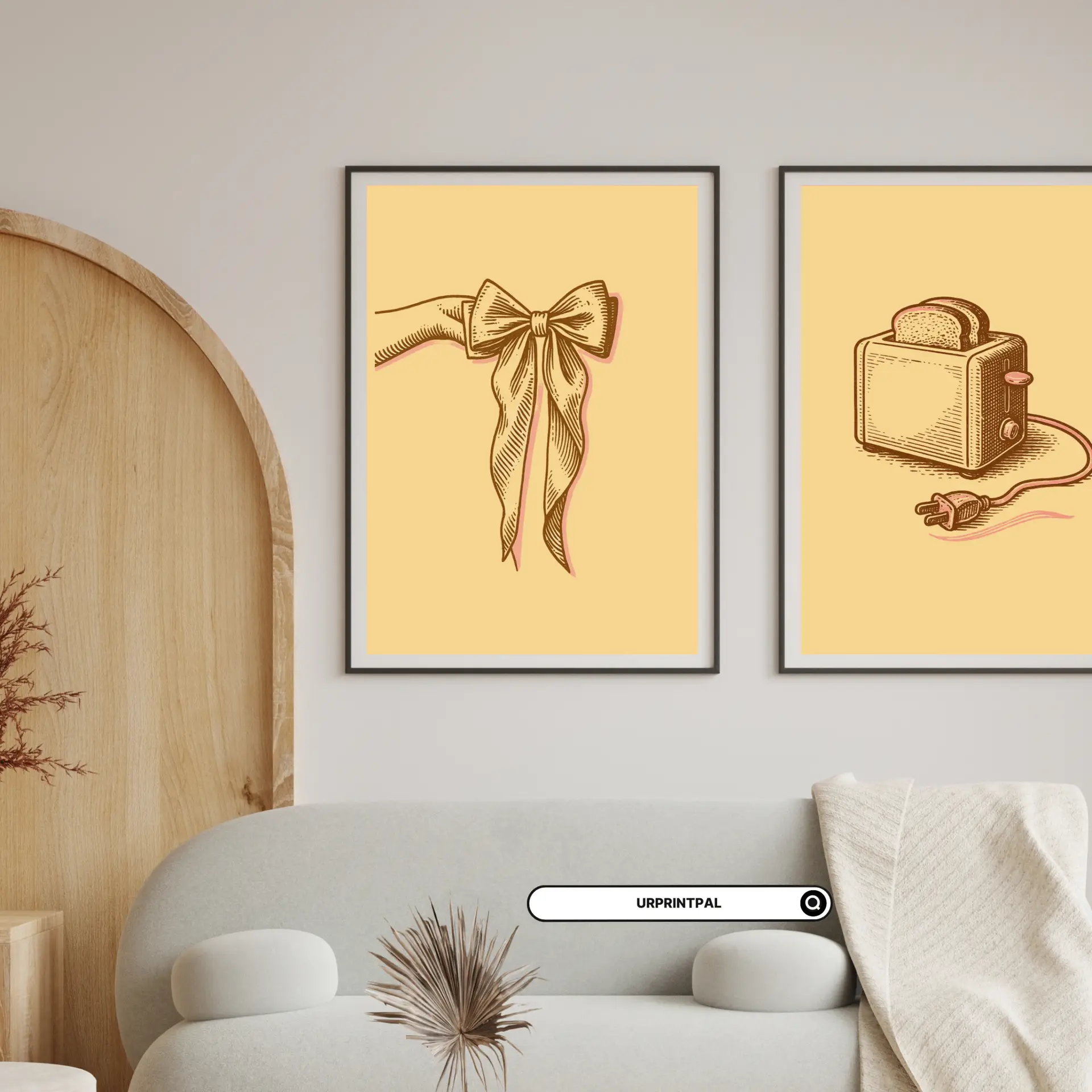 Retro Girlcore Wall Art Set