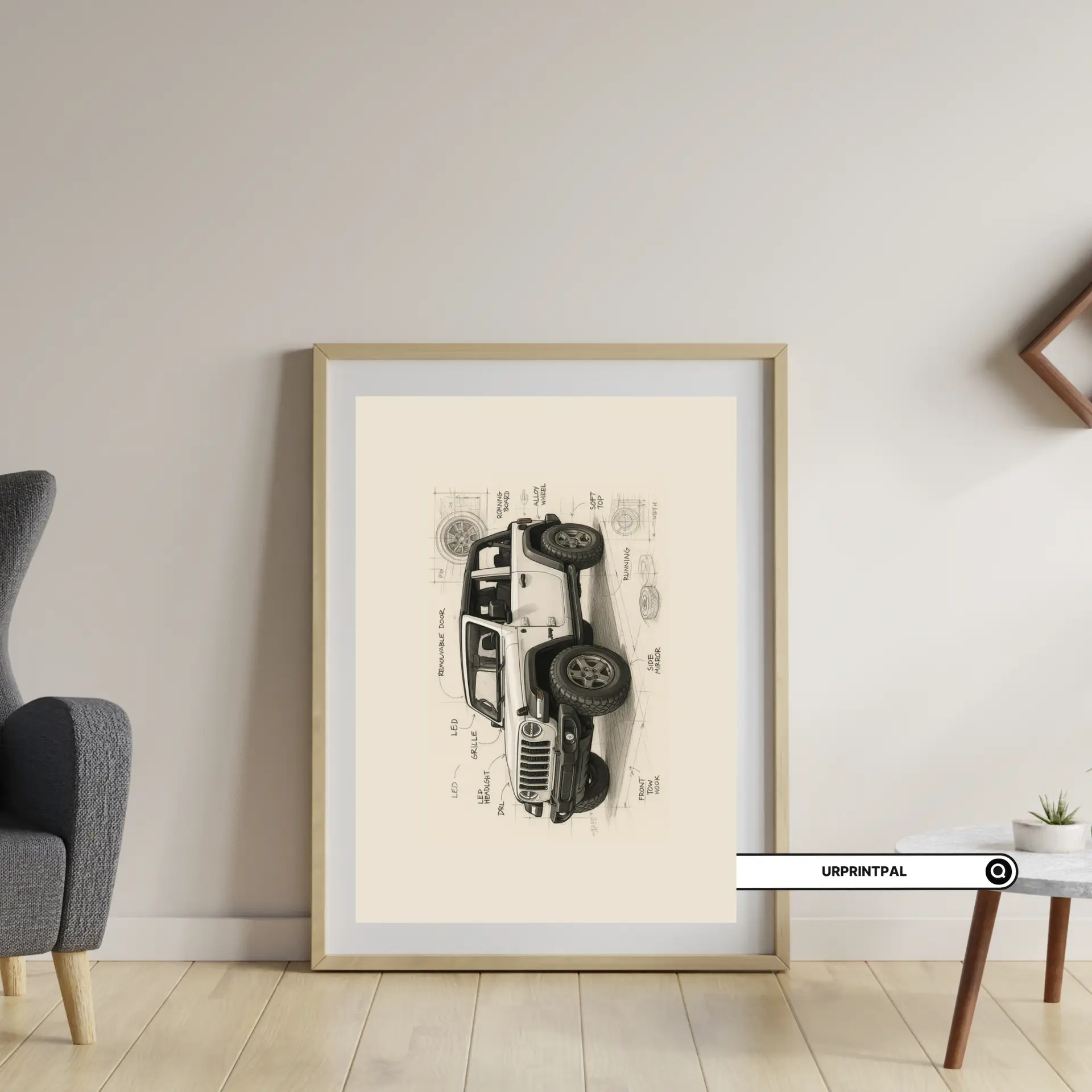 Jeep Wrangler Wall Art