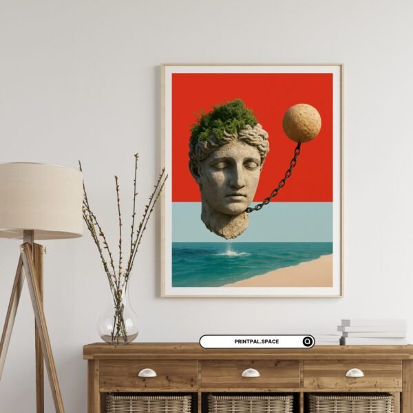 Greek Statue Collage Wall Art - Image 6
