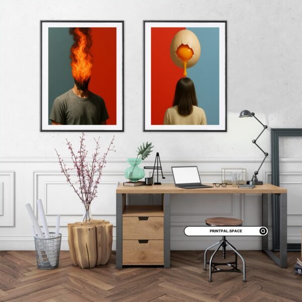 Surreal Collage Wall Art Print - Image 2