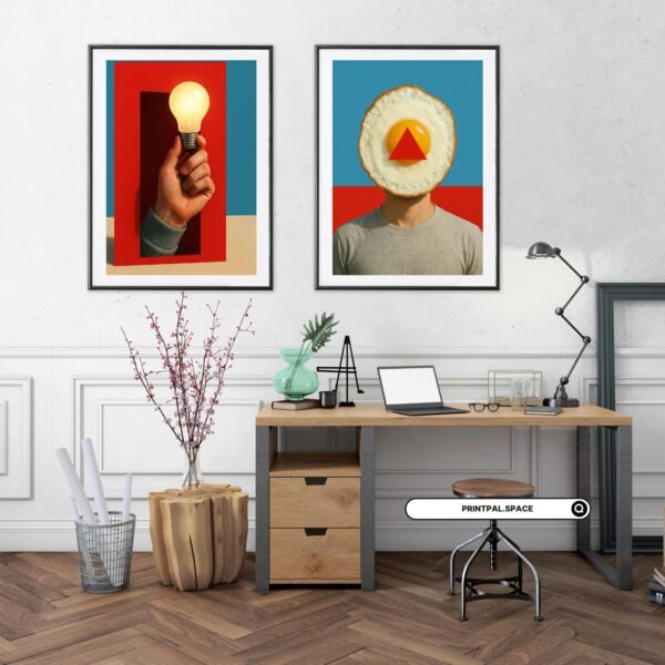 Bold & Witty Surreal Wall Art Set - Image 4