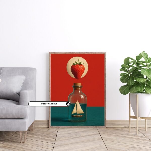 Brain, Desert & Elephant Abstract Poster - Image 10