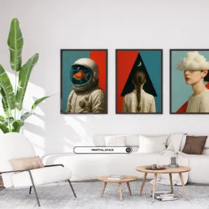 Red & Teal Modern Gallery Set