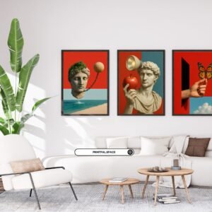 Greek Statue Collage Wall Art