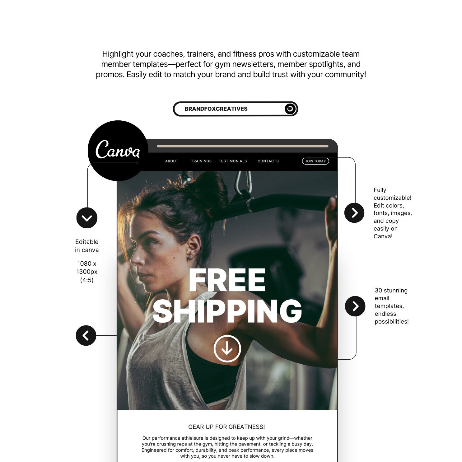 Gym Newsletter Template - Image 3