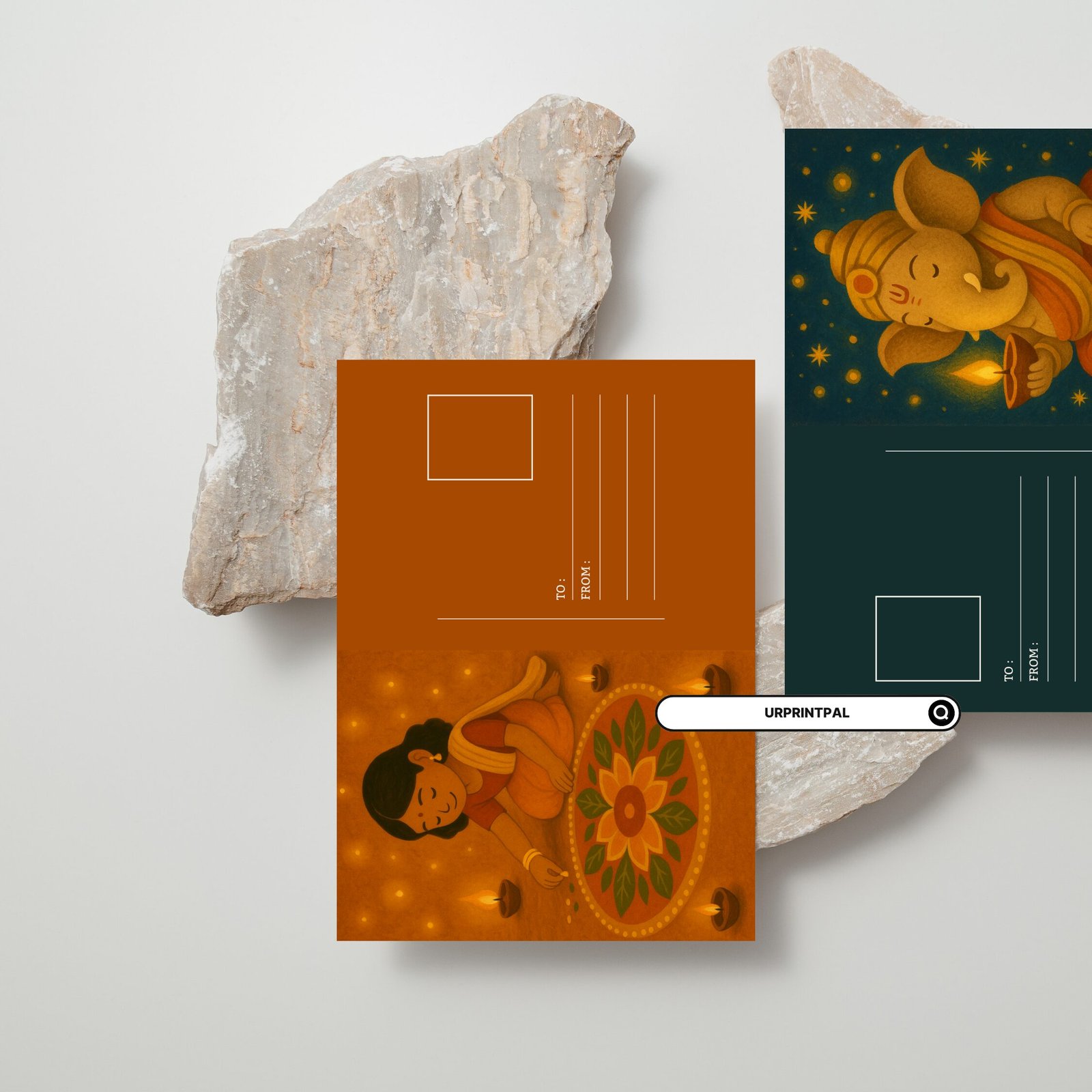 Digital Diwali Postcards