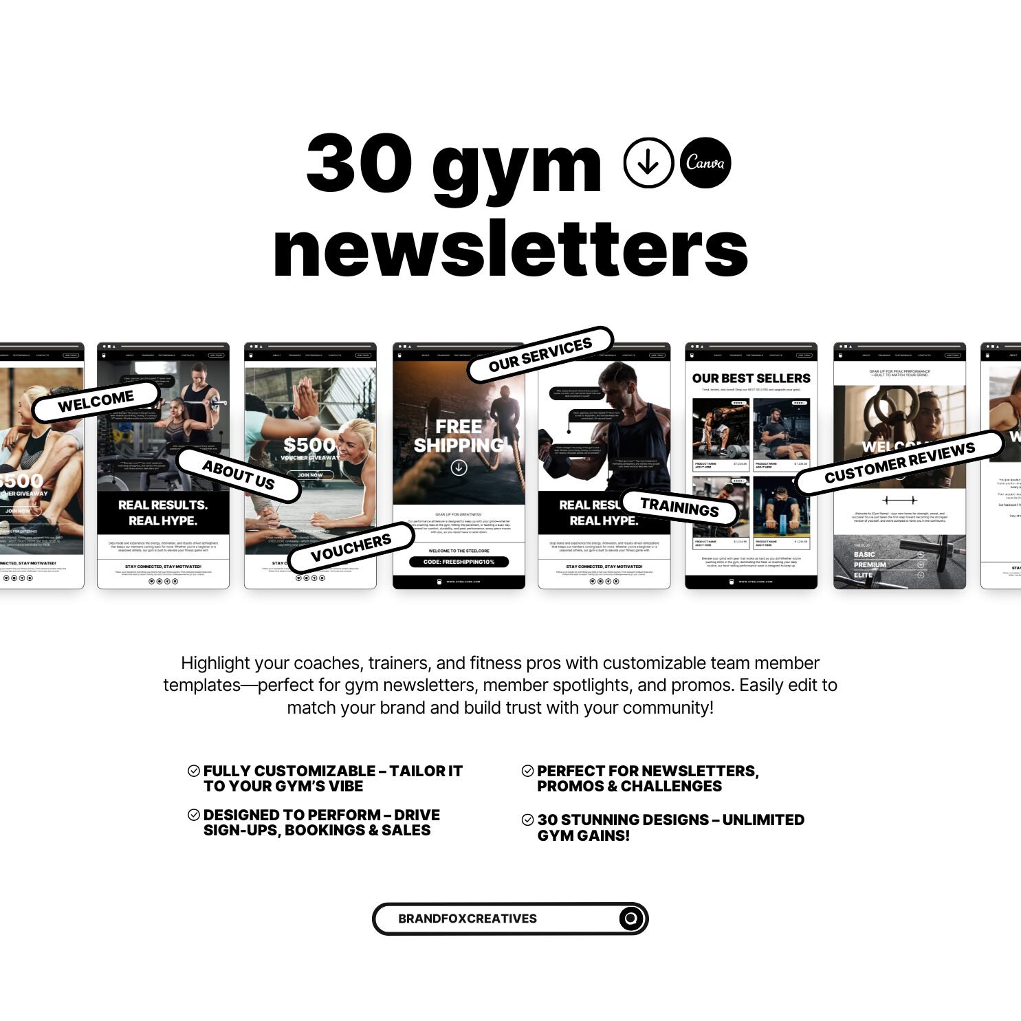 Gym Newsletter Template - Image 6